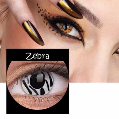 Carnaval lenzen zebra print