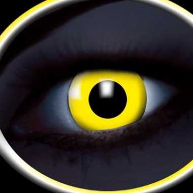 Uv flits carnaval lenzen geel