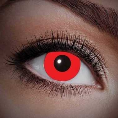 Uv flits carnaval lenzen rood