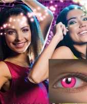 Carnaval roze kleur lenzen uv